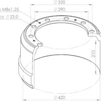 1064022100 BRAKE DRUM SF