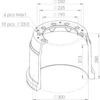 1064023500 BRAKE DRUM SF