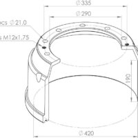 107252015006 BRAKE DRUM PART FOR KASSBOHRER – SETRA