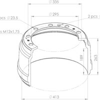 1334075 BRAKE DRUM SCANIA PSV