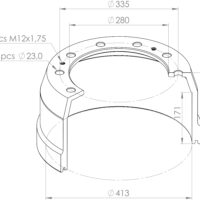 175771 BRAKE DRUM SCANIA