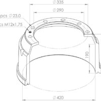 179252011208 BRAKE DRUM PART FOR KASSBOHRER – SETRA