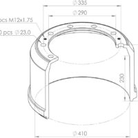 179252011211 BRAKE DRUM PART MERCEDES BENZ
