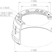 191173 BRAKE DRUM PART FOR DAF