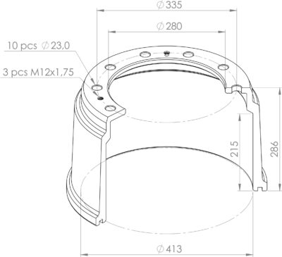 277309 BRAKE DRUM SCANIA PSV