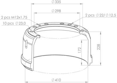 3014210801 BRAKE DRUM PART FOR MERCEDES BENZ – PSV – NEOPLAN