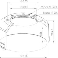 3024230001 BRAKE DRUM PART FOR MERCEDES-BENZ PSV