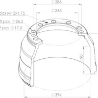 324005 BRAKE DRUM VOLVO PSV