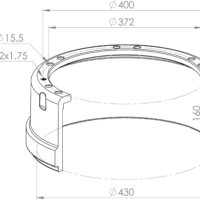 3354210305 BRAKE DRUM MERCEDES-BENZ PSV