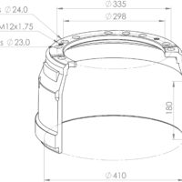 3464230001 BRAKE DRUM MERCEDES-BENZ