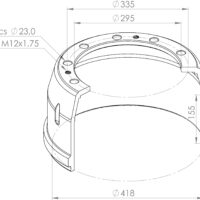 3544210001 BRAKE DRUM MERCEDES-BENZ PSV