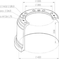 395247 BRAKE DRUM PART FOR DAF PSV