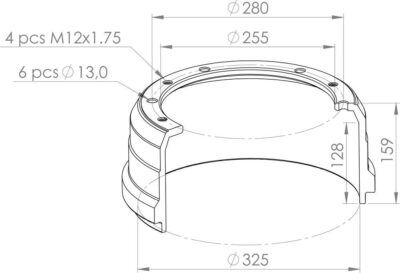 7160113 BRAKE DRUM PART FOR IVECO