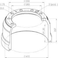 7183048 BRAKE DRUM PART FOR IVECO