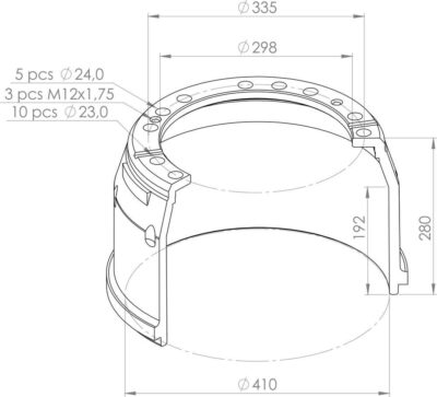 81501100101 BRAKE DRUM PART FOR MAN – PSV  – NEOPLAN