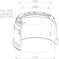 81501100104 BRAKE DRUM PART FOR MAN – PSV  – NEOPLAN