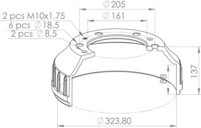 8546997 BRAKE DRUM PART FOR IVECO