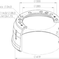 904549 BRAKE DRUM PART FOR DAF