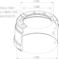 AJA489001 BRAKE DRUM PART FOR FRUEHAUF