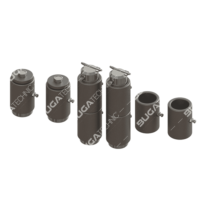 B14185594 REAR DOOR HINGE SET – MATT