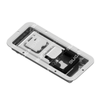 B14187036 RECESSED DOOR LOCK SMALL – ZINC PLATED