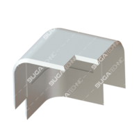 B14187105 SMALL OVALE CORNER BRACKET – ALIMINIUM