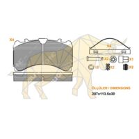 29244 DISC BRAKE PAD SPARE PART