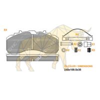 29252 DISC BRAKE PAD SPARE PART